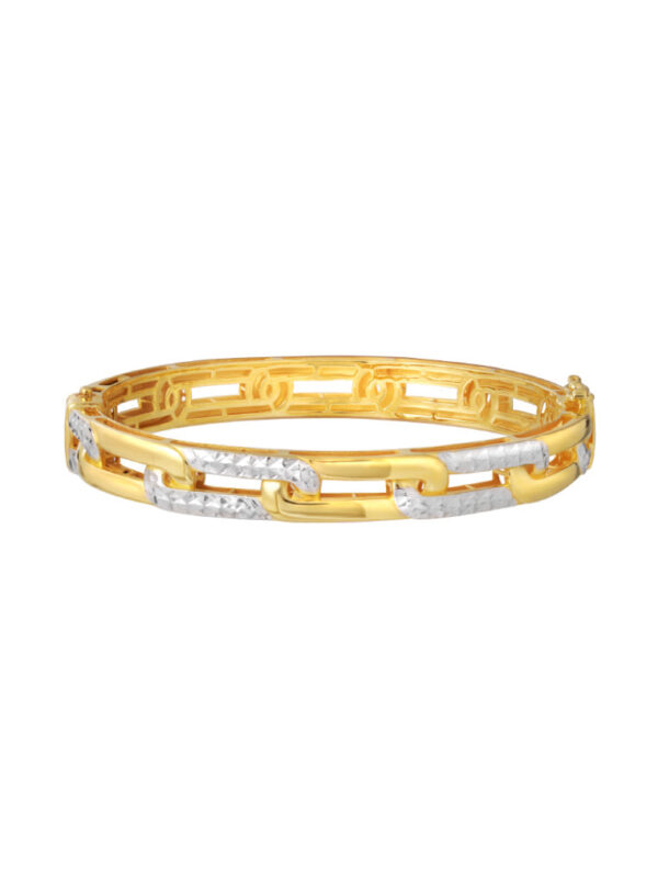 762x1100copy_0034_Sony_19742_44a0b285-3c9a-4be0-8cca-a6faed89a75c TOMEI Dual-Tone Loop-Link Bangle, Yellow Gold 916