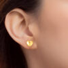 TOMEI Lusso Italia Sweet Heart Earrings, Yellow Gold 916