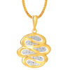 762x1100px_2April23_0001_9P-PT8905-S-2C TOMEI Dual-Tone Cloud Pendant, Yellow Gold 916