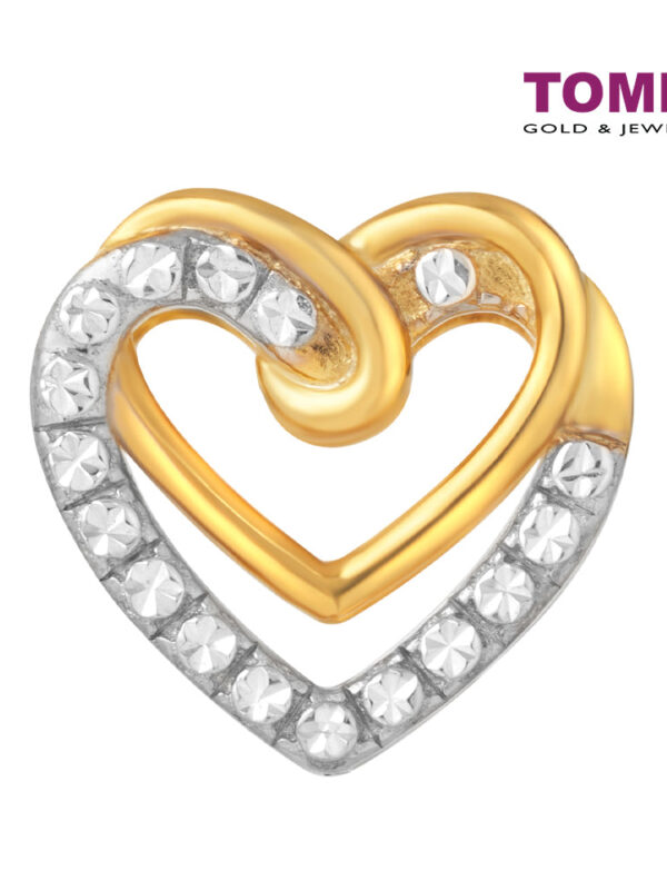 CNYGOLD_1000px_0000_AY0050359 TOMEI Dual-Tone Love Charm, Yellow Gold 916