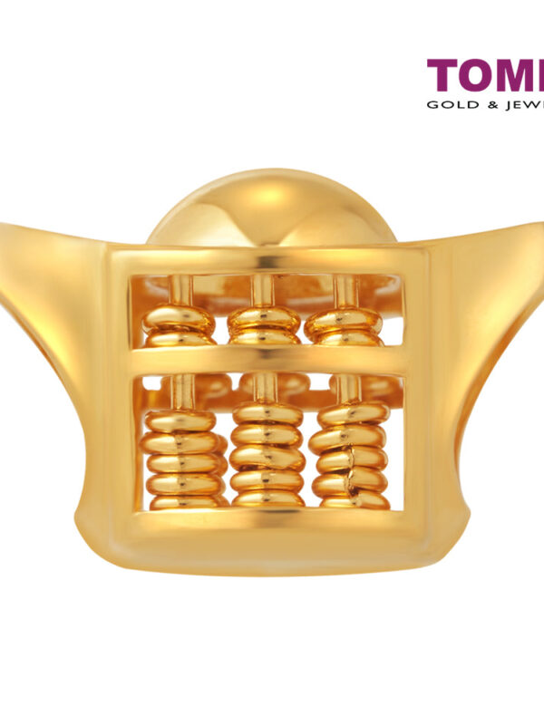 CNYGOLD_1000px_0018_TM-PT0076-1C TOMEI Ingot Abacus Charm, Yellow Gold 916
