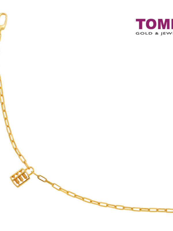 CNYGOLD_1000px_0035_9M-YG1448B-1C TOMEI Abacus & Money Bag Bracelet, Yellow Gold 916