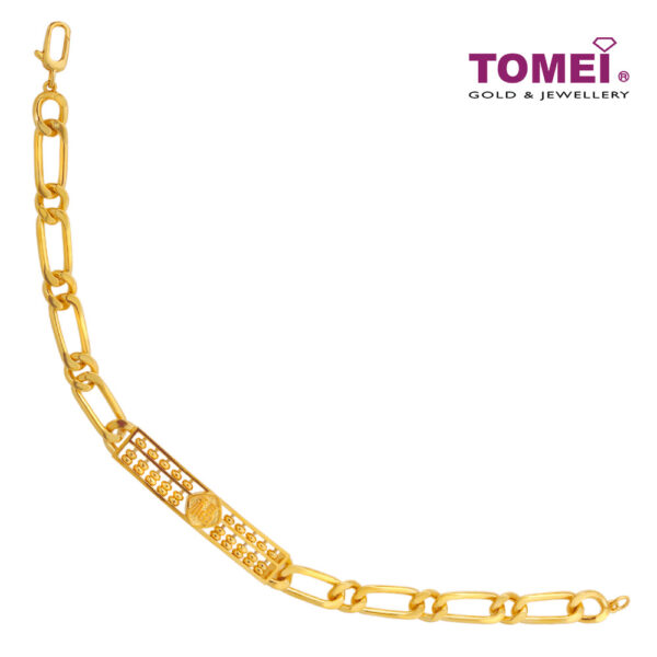 CNYGOLD_1000px_0048_9M-YG1446B-1C TOMEI Long Abacus Bracelet, Yellow Gold 916