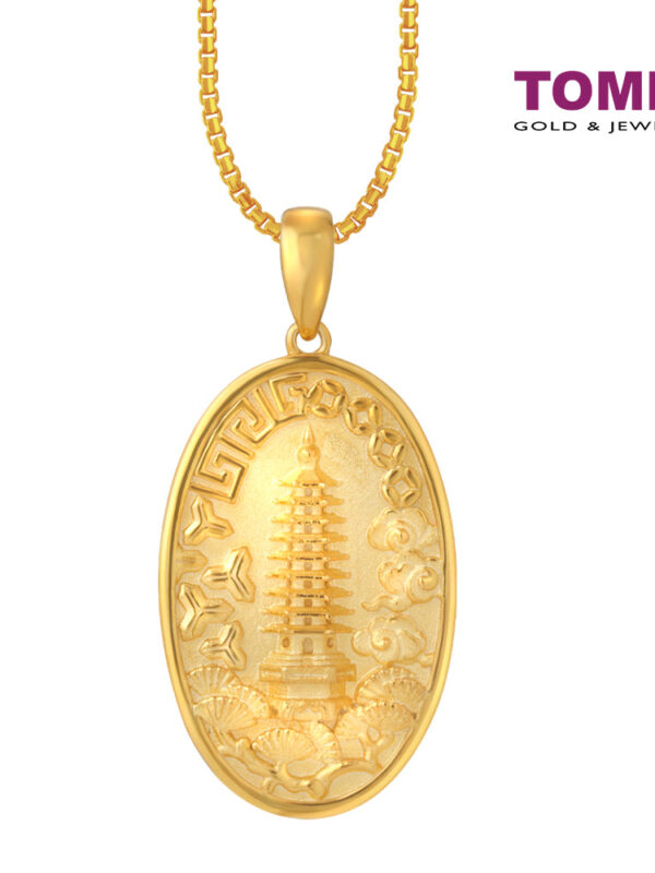 CNYGOLD_1000px_0049_9P-YG1129P-1C TOMEI Pendant Of Harmony & Peace, Yellow Gold 916