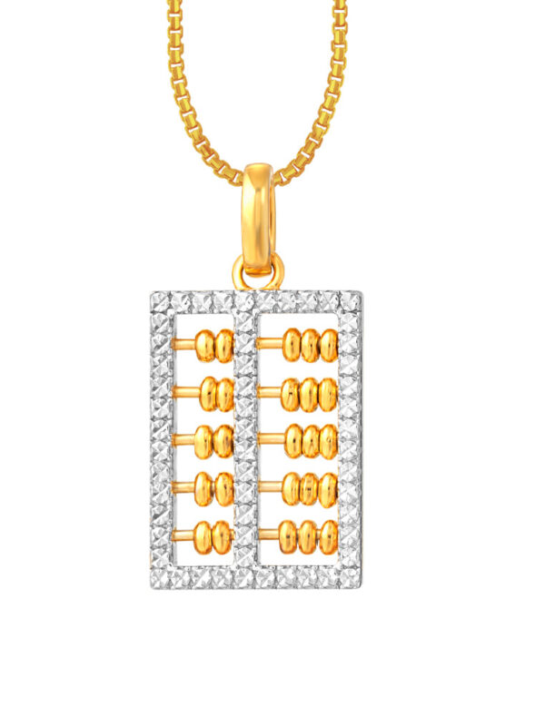CNYGold_1100x762px_0046_9P-YG1086P-2C TOMEI Diamond Cut Collection Abacus Pendant, Yellow Gold 916