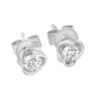 D30030077_02 Tomei "Wrap You in a Hug" Diamond Earrings, White Gold 375