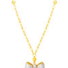 TOMEI Diamond Cut Collection Little Joy Necklace, Yellow Gold 916