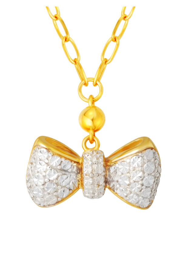 TOMEI Diamond Cut Collection Little Joy Necklace, Yellow Gold 916