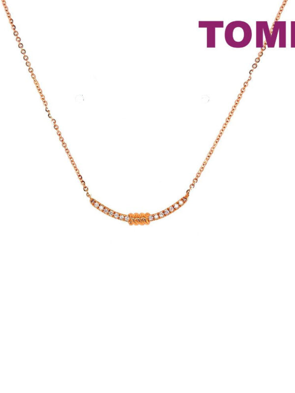 GDITPH05429 TOMEI Diamond Necklace, Rose Gold 750