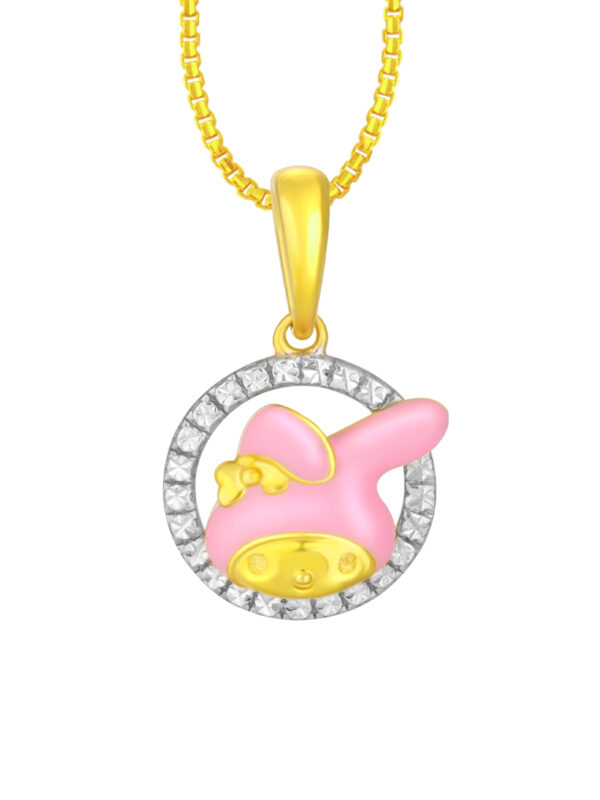 TOMEI My Melody Pendant, Yellow Gold 916