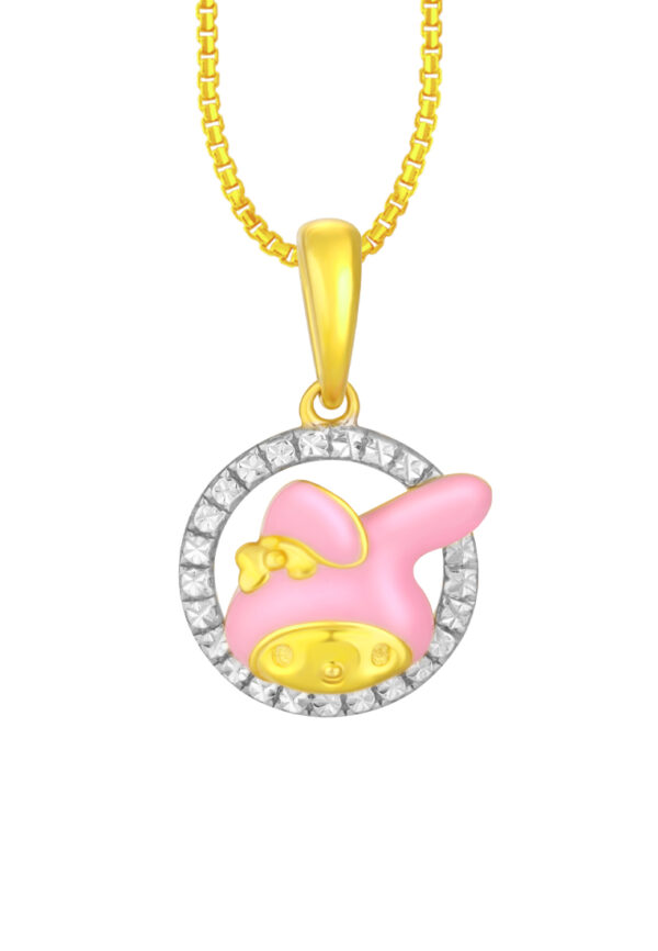 HK-M-YG1079P-EC-2.15G-1 TOMEI My Melody Pendant, Yellow Gold 916