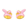 HK-M-YG1284E-EC-2.40G-1 TOMEI My Melody Earrings, Yellow Gold 916