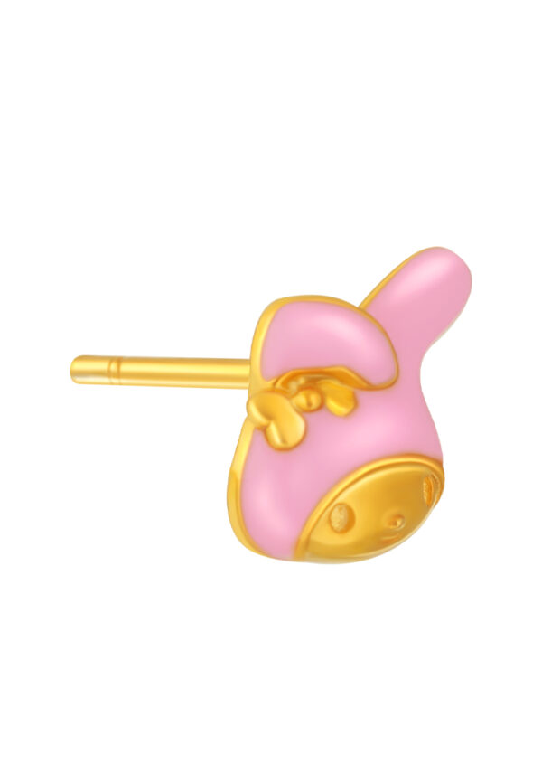 HK-M-YG1284E-EC-2.40G-2 TOMEI My Melody Earrings, Yellow Gold 916