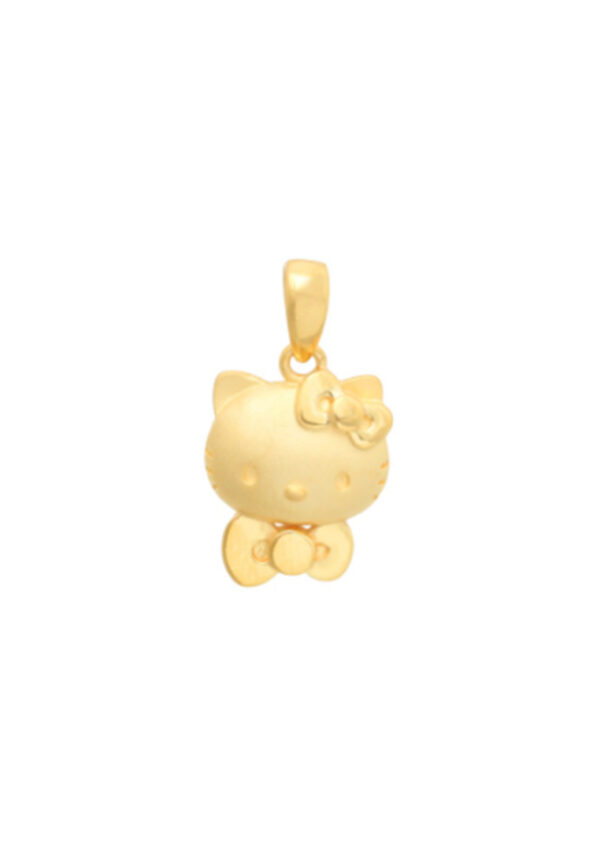TOMEI x Hello Kitty with Lovely Bow Pendant, Yellow Gold 916