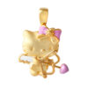 HK-YG0851P-EC TOMEI X Hello Kitty with Arrow Pendant, Yellow Gold 916