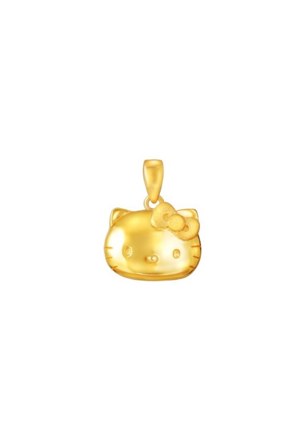 HK-YG1188P-1C TOMEI X SANRIO Winter Wonders Hello Kitty Pendant, Yellow Gold 916