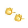 HK-YG1322E-1C-1 TOMEI X SANRIO Winter Wonders Hello Kitty Earrings, Yellow Gold 916