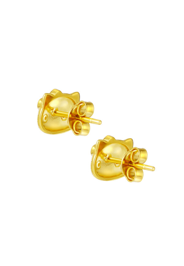 HK-YG1322E-1C-2 TOMEI X SANRIO Winter Wonders Hello Kitty Earrings, Yellow Gold 916