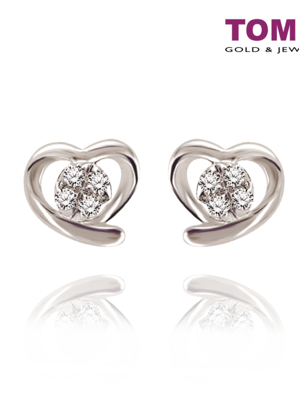 Hold_My_Heart Hold My Heart Earrings | Tomei White Gold 585 (E1753)