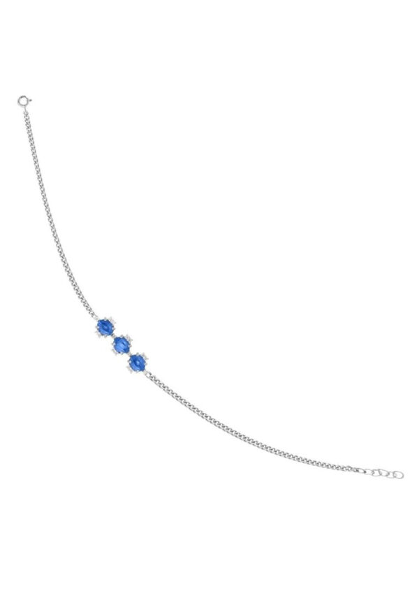 KBW124S TOMEI Gemstones with Diamond Bracelet, White Gold 375