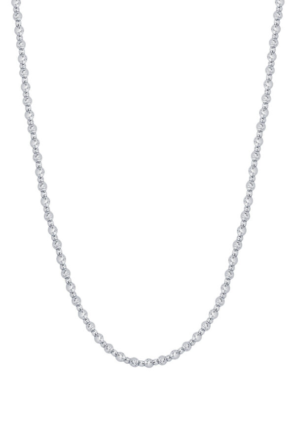 NTomei_0017_Sony_23319.psd TOMEI Bead Necklace, White Gold 585