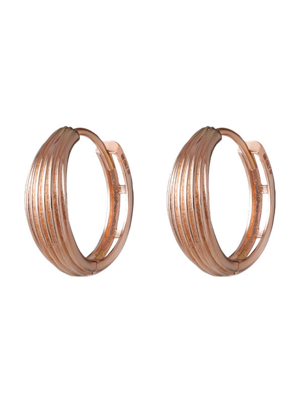Ntomei_0002s_0001_Sony_17891.psd TOMEI Hoop Earrings, Rose Gold 585