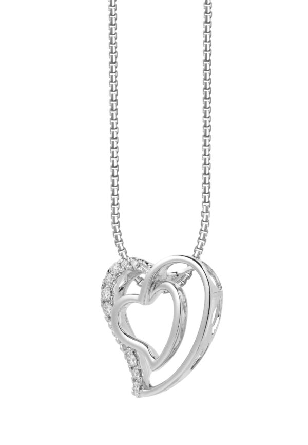 TOMEI Love Is Beautiful Collection Pendant Set, White Gold 585