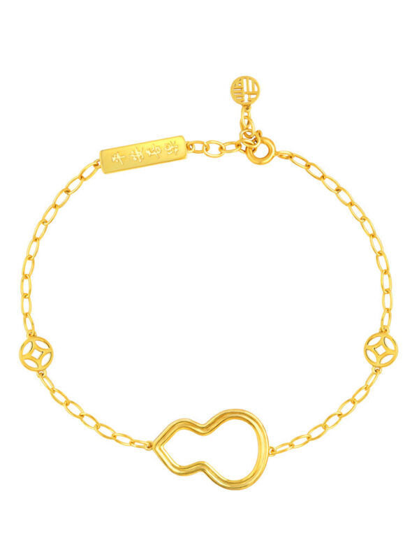 Sony_32454_f3f3cb64-8b72-4c53-9228-d1ce419ab9ef TOMEI Dainty Gourd Bracelet, Yellow Gold 916