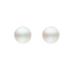 TOMEI Pearlfect Love Pearl Earrings, White Gold 585