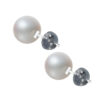 TOMEI Pearlfect Love Pearl Earrings, White Gold 585