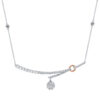 Tomei_0001_Sony_48635_B1221WR.psd_98116029-e955-4b72-8ed8-da05221d80ab TOMEI Diamond Necklace, White+Rose Gold 750