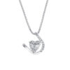 Tomei_0007_DSC06861.psd TOMEI Loving U Diamond Pendant Set, White Gold 585