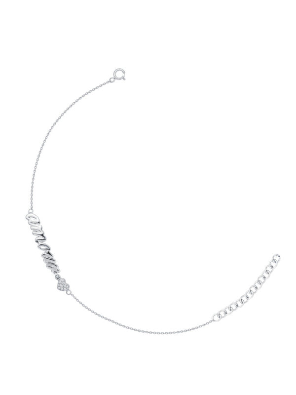Tomei_0011_Sony_47487_ESP-B1119_GOLDHEART_.psd TOMEI Amour Diamond Bracelet, White Gold 375