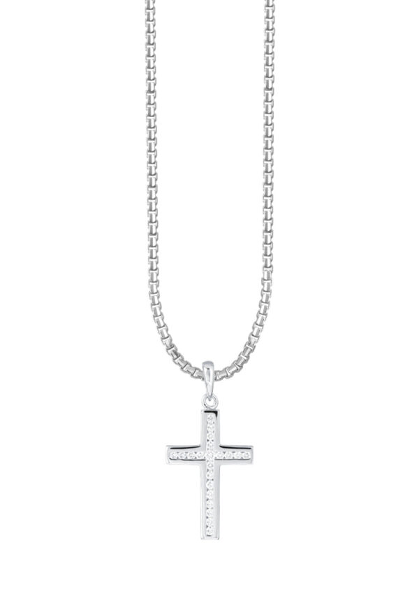 Tomei_0013_Sony_48594_P3154.psd_71d6f472-d214-42fb-81a3-8ae4efcf25db TOMEI Cross Diamond Pendant, White Gold 750