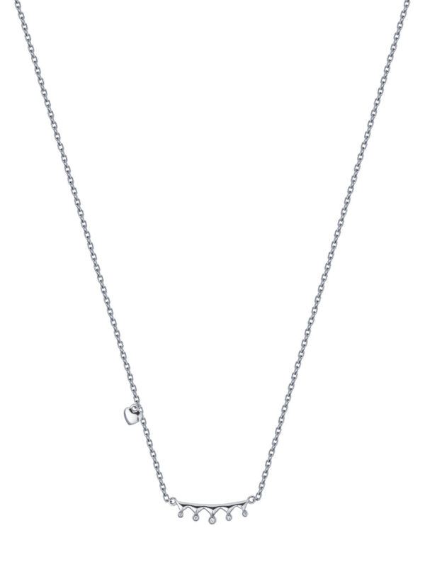 Tomei_0022_Sony_29742.psd TOMEI Minimalist Diamond Necklace, White Gold 375