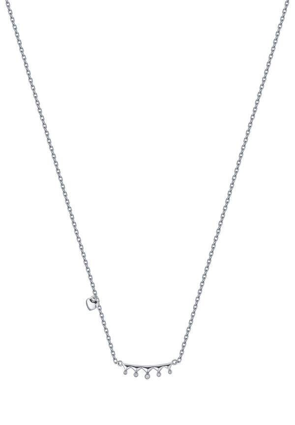 Tomei_0022_Sony_29742.psd TOMEI Minimalist Diamond Necklace, White Gold 375