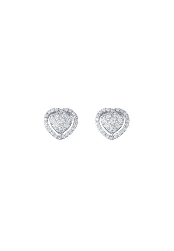 Tomei_0022_Sony_46202_E434.psd_6c97492c-fb07-456c-8d2d-b000a2a4248b TOMEI Heart Earrings, Diamond White Gold 750