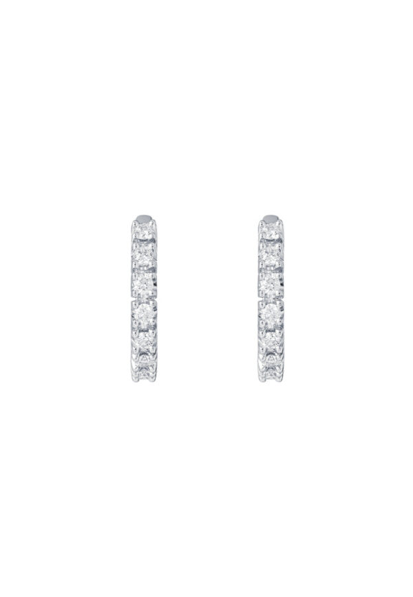 Tomei_0030_Sony_48546_E155.psd_15597945-eade-4a1e-b3c5-45d180dbf752 TOMEI Eternity Diamond Earrings, White Gold 750