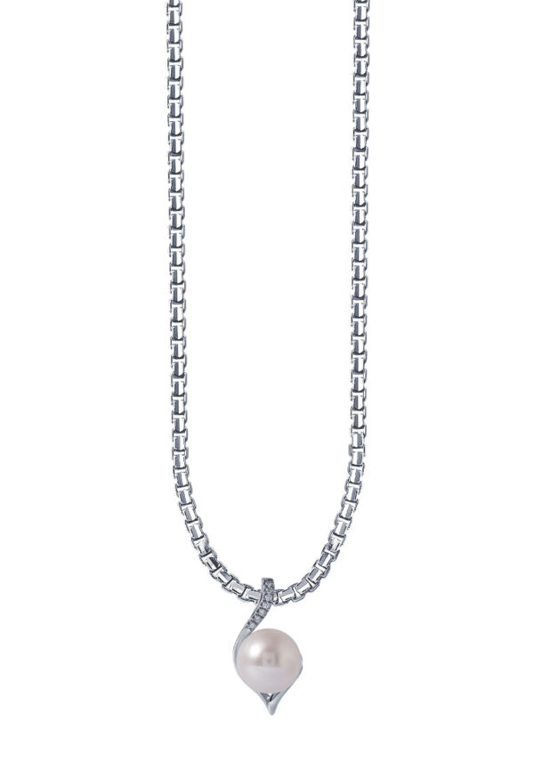 Tomei_0034_ESP-P5044_1.psd TOMEI Espoir Pearl Pendant, White Gold 375