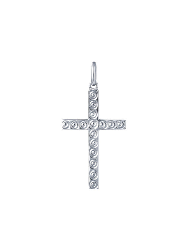 Tomei_0035_Sony_29714.psd TOMEI Cross Pendant, White Gold 375