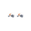 TOMEI Aurora Bloom Diamond Earrings, White+Rose Gold 585