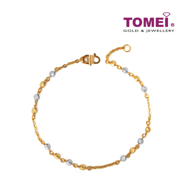 Tomei_1000px_9M0439496_2 TOMEI Bracelet of Felicity in Style, Yellow Gold 916 (BB1099-A-2C)