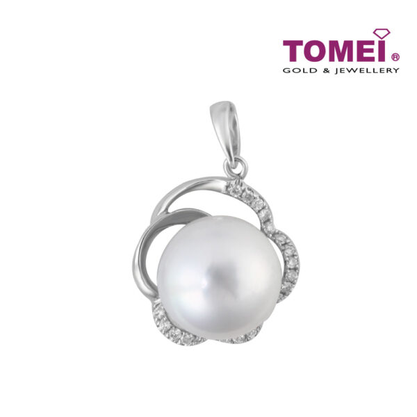 Tomei_1000px__0009s_0002_PP0010508_1 TOMEI Pendant, Diamond Pearl White Gold 750 (P4425)