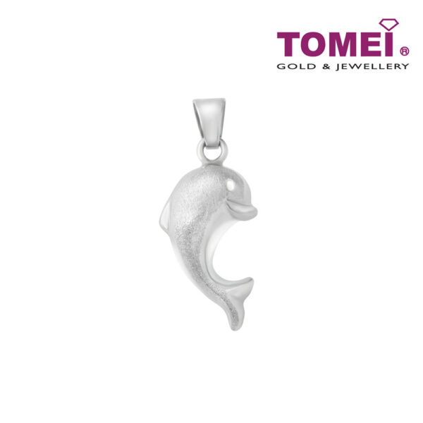 UPC0008BBR_1000x1000_cd2924b6-9c7c-49b2-85e3-ed0edf1c9dae TOMEI Delicately Dainty Dolphin Bijou Pendant, White Gold 750