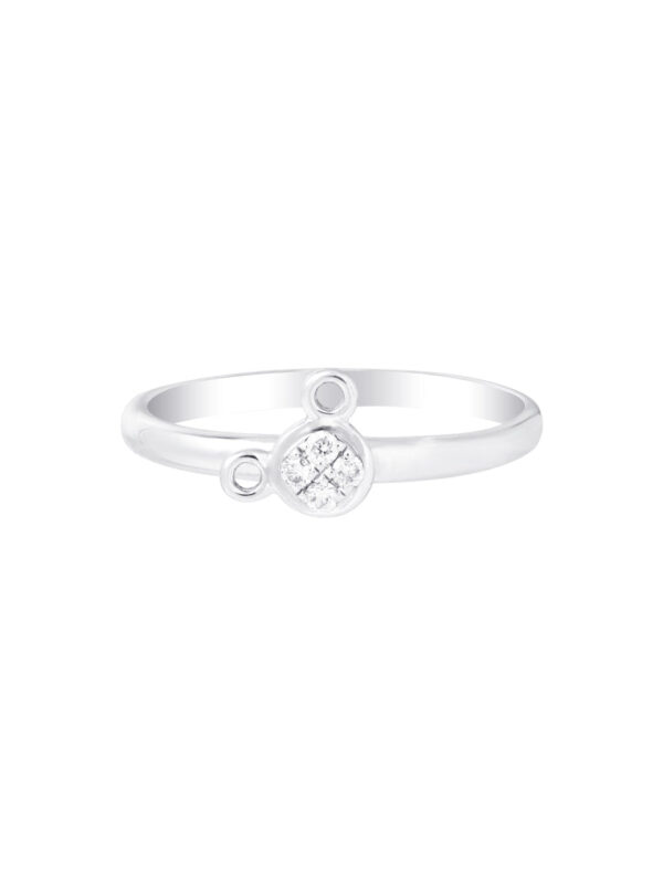 Untitled-1_0022_ColorBalance1copyR4181 TOMEI Minimalist Mousey Diamond Ring, White Gold 375