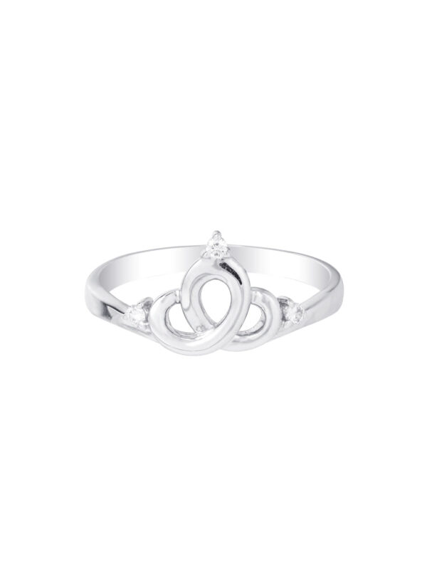 Untitled-1_0031_ColorBalance1copyR4625 TOMEI Minimalist Crown Diamond Ring, White Gold 375