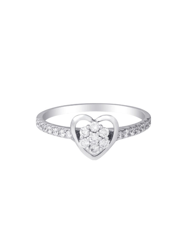 Untitled-1_0044_ColorBalance1copyR00649 TOMEI Minimalist Heart Diamond Ring, White Gold 375