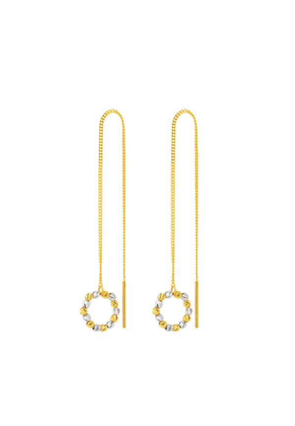 Untitled-2_0002s_0001_Layer31copy6 TOMEI Dual-Tone Circular Beads Earrings, Yellow Gold 916