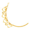 VXXHOB12834-1C-18.5CM-14.30G-1 TOMEI Lusso Italia Love Bracelet, Yellow Gold 916