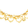 VXXHOB12834-1C-18.5CM-14.30G-2 TOMEI Lusso Italia Love Bracelet, Yellow Gold 916